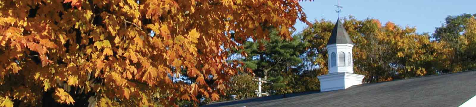 Autumn Leaves Next to Willsboro Branch Cupola